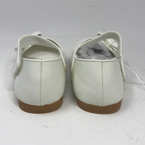 WUIWUIYU Casual Mary Janes Ballet Flats, Girl's Size 13(B)26 - White - Picture 5 of 8